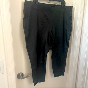 Torrid black pleather capri